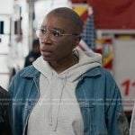 Hen’s denim jacket on 9-1-1