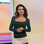 Hilaria Baldwin's striped pencil skirt on Today