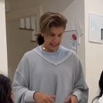 Hoda’s grey v-neck sweatshirt on Today