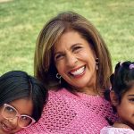 Hoda’s pink open knit sweater on Today