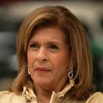 Hoda’s pearl hoop earrings on Today