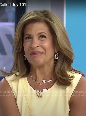 Hoda’s pearl hoop earrings on Today