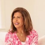Hoda’s pink floral blouse on Today