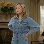 Hope’s denim romper on The Bold and the Beautiful