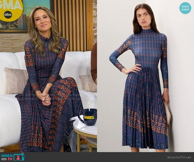 Hunter Bell Sabine Dress worn by Rhiannon Ally on Good Morning America