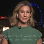 Caitlin Huey-Burns’ green dress on CBS Mornings