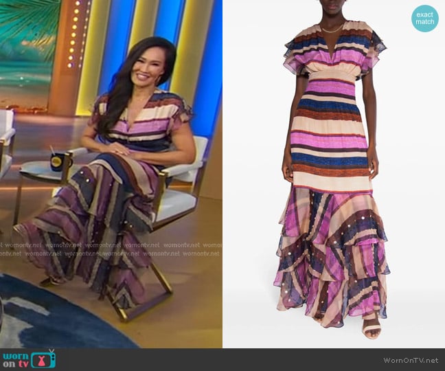 Isolda Pri Dress worn by Tia Carrere on Good Morning America