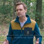 Jack’s teal colorblock fleece pullover on The Four Seasons