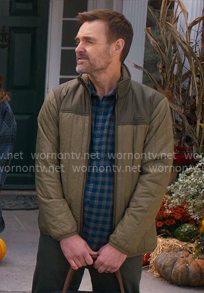 Jack's green quilted jacket on The Four Seasons