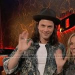 James Bay’s printed denim shirt on The Voice