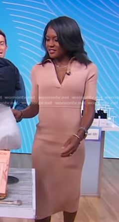 Janai's pink polo dress on Good Morning America