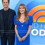 Jane Seymour’s blue puff sleeve dress on Today