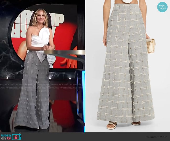 JBQ Oslo Wide-Leg Pants worn by Keltie Knight on E! News