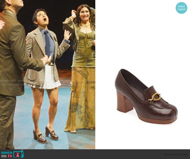 Jeffrey Campbell Honorary Platform Loafer Pump worn by Quinn Hackett (Chase Sui Wonders) on The Studio