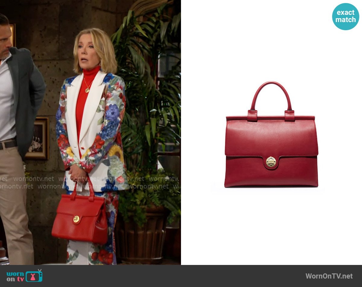 Jemma Emma Satchel worn by Nikki Reed Newman (Melody Thomas-Scott) on The Young and the Restless