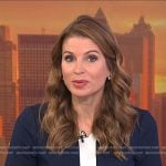 Jen Maxfield’s navy contrast trim dress on Today