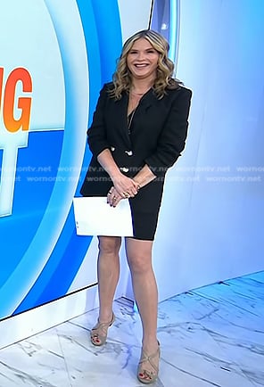 Jenna’s beige leather heel sandals on Today