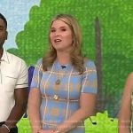Jenna’s blue plaid sheath dress on Today