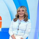 Jenna’s blue striped cardigan on Today