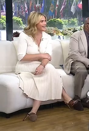 Jenna's brown leopard sandals on Today