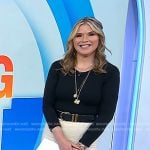 Jenna's floral embroidered lace skirt on Today