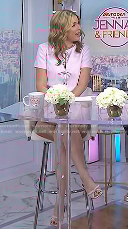 Jenna's knotted leather heel sandals on Today