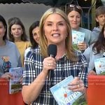 Jenna’s navy plaid dress on Today