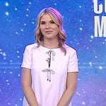 Jenna’s pink bow embellished mini dress on Today