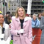 Jenna’s pink mohair wrap coat on Today