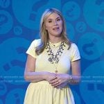 Jenna’s yellow short sleeve maxi dress on Today