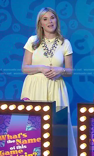 Jenna’s yellow short sleeve maxi dress on Today