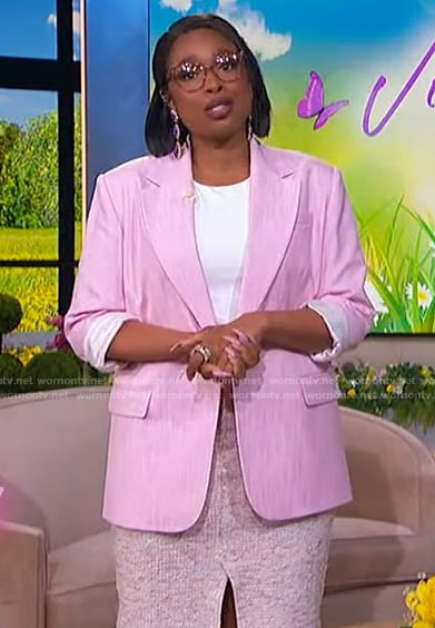 Jennifer’s pink blazer on The Jennifer Hudson Show