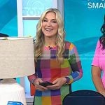 Jennifer Jolly’s multicolor check dress on Today