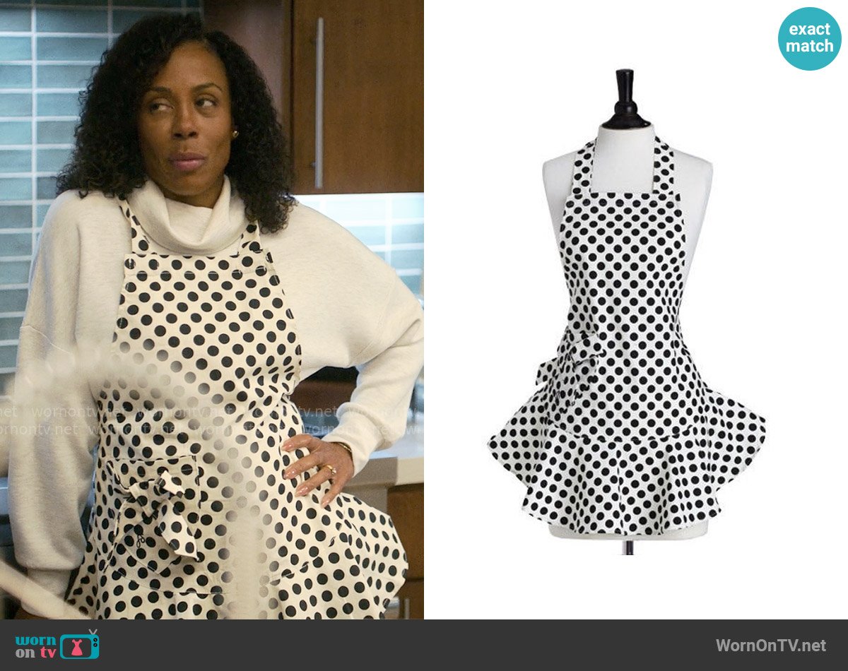 Jessie Steele Polka Dot Josephine Apron worn by Dawn Edwards (Karen Pittman) on Forever