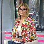 Jill’s floral blazer and patchwork jeans on Today