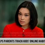 Jo Ling Kent’s red short sleeve cardigan on CBS Mornings