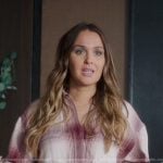 Jo’s pink plaid shirt on Greys Anatomy