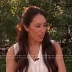 Joanna Gaines’ white knit vest on Good Morning America