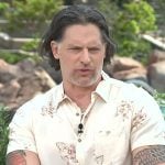 Joe Manganiello’s floral print shirt on Access Hollywood