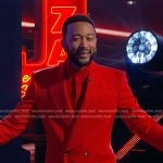 John Legend’s red suit on The Voice