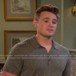 Johnny’s green crinkle polo on Days of our Lives