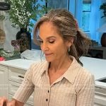 Joy’s beige ribbed polo on Today