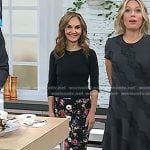 Joy’s black floral skirt on Today