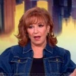 Joy’s short sleeve denim blazer on The View