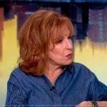 Joy’s chambray embroidered top on The View