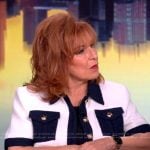 Joy’s white contrast cropped cardigan on The View