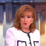 Joy’s white contrast trim jacket on The View