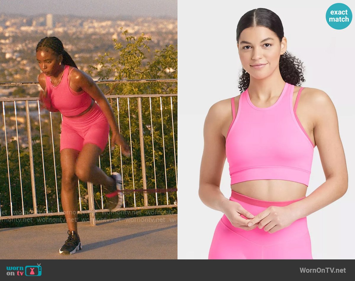 JoyLab at Target Seamless Double Layer High Neck Bra worn by Keisha Clark (Lovie Simone) on Forever