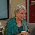 Julie’s green kimono jacket on Days of our Lives