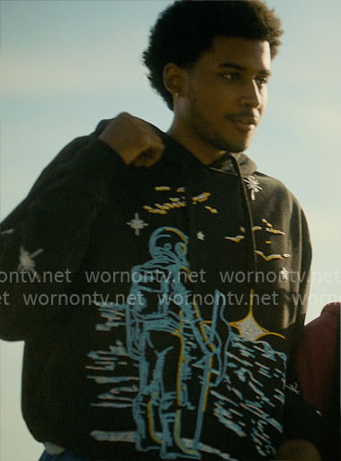 Justin's astronaut hoodie on Forever